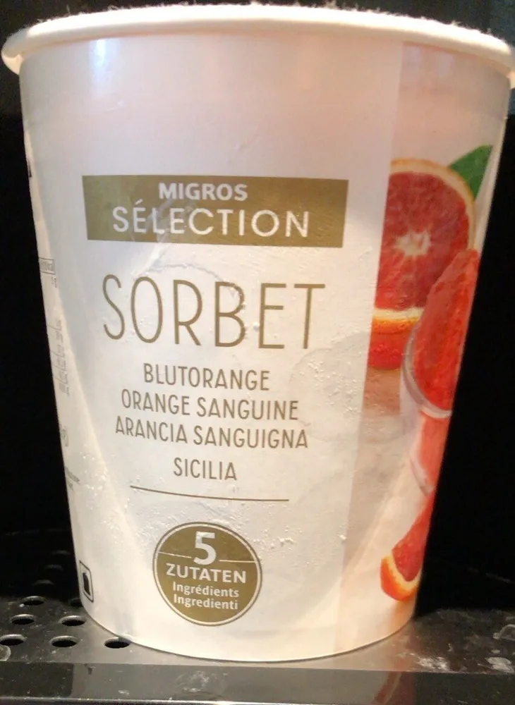 Sorbet à l’orange sanguine