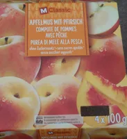 Compote de pommes avec pêche