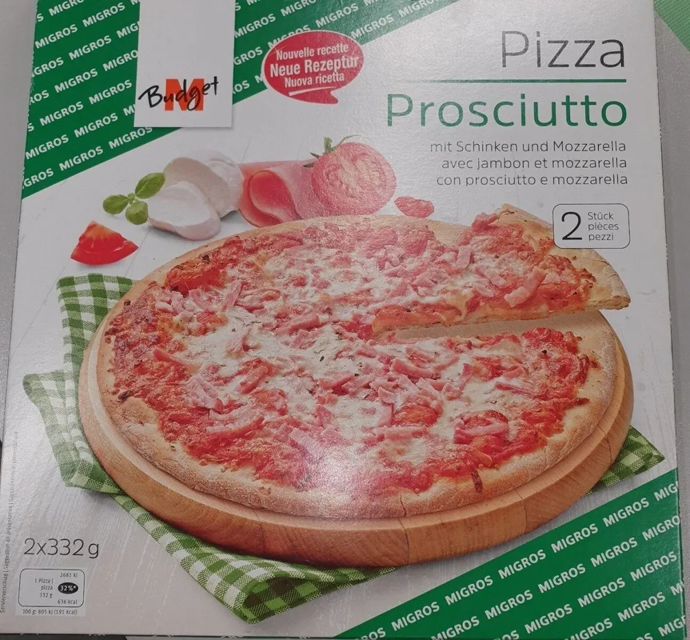 Pizza prosciutto