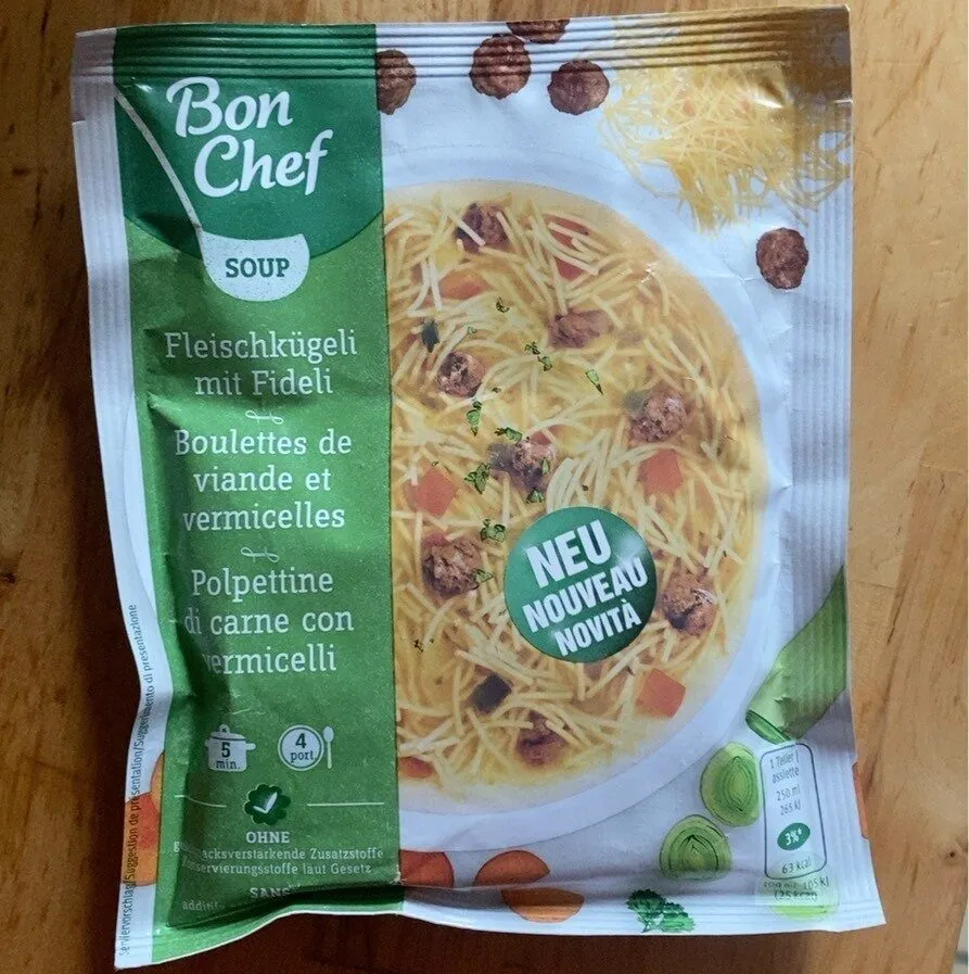 Fleischkügeli mit Fideli