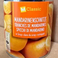 Mandarinenschnitze in Sirup
