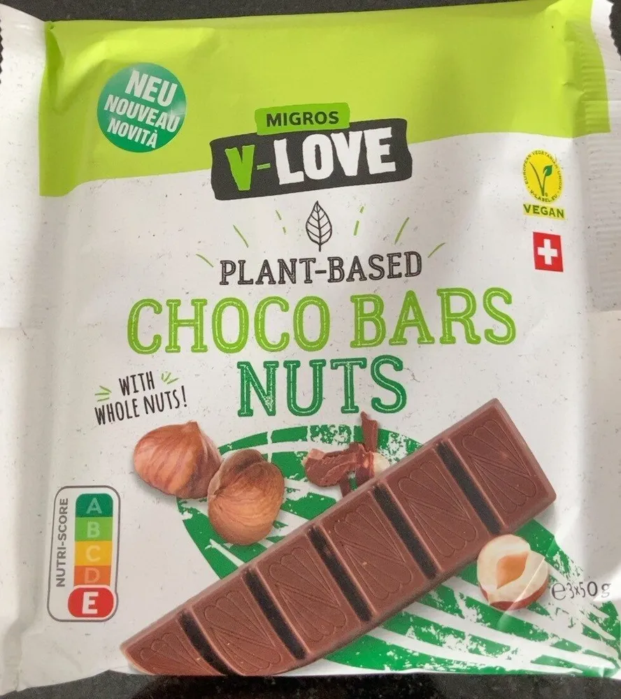 Choco bars nuts