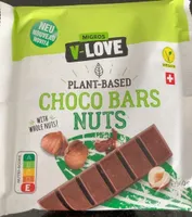 Choco bars nuts