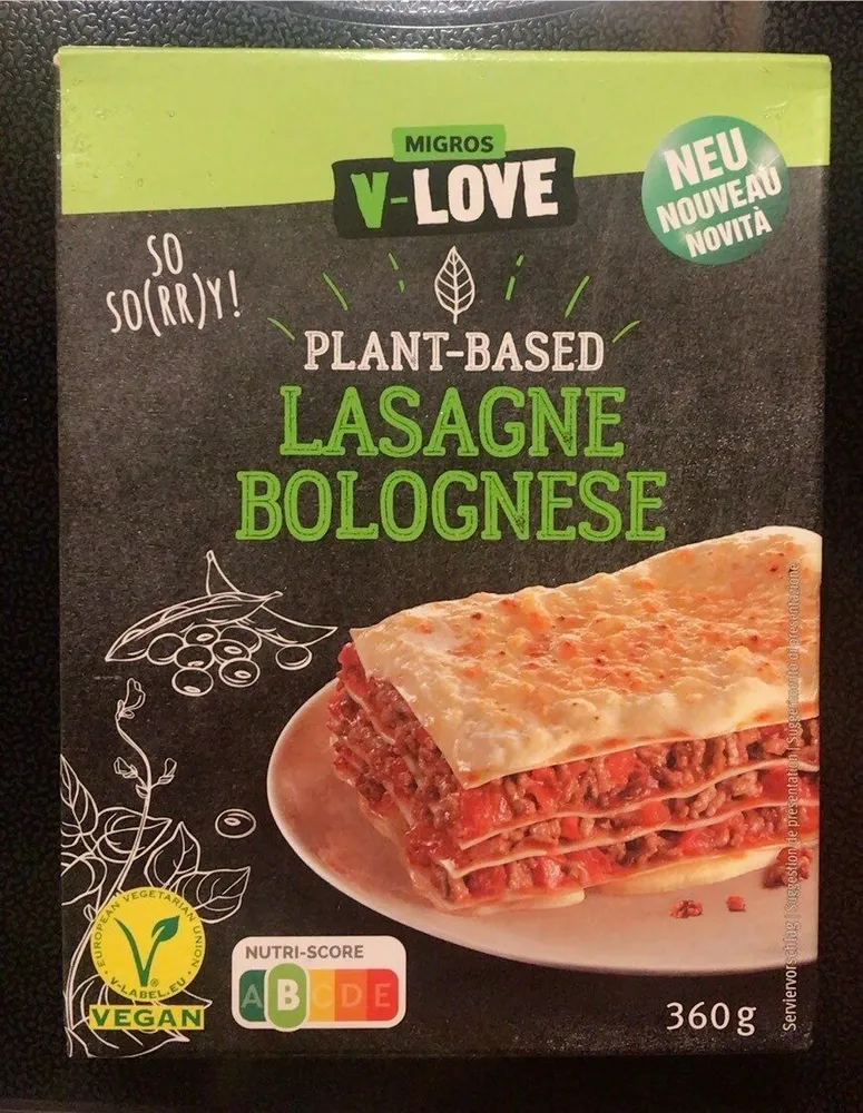 Plant-based Lasagnes Bolognese
