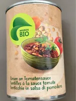 Linsen an Tomatensauce