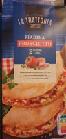 Piadina mit Mozzarella und gekochtem Schinken