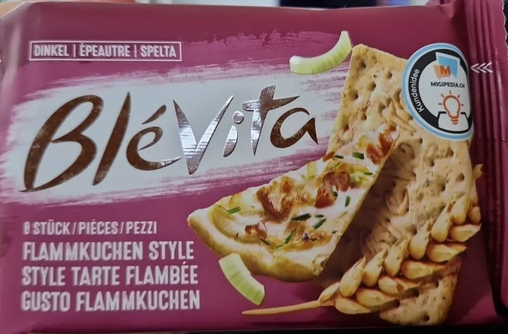 Style tarte flambée - biscuits à l'épeautre