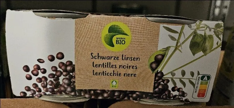 Lentilles noires bio
