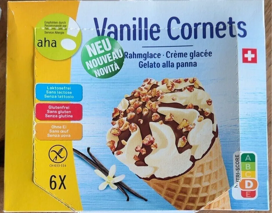 Vanille Cornets Aha
