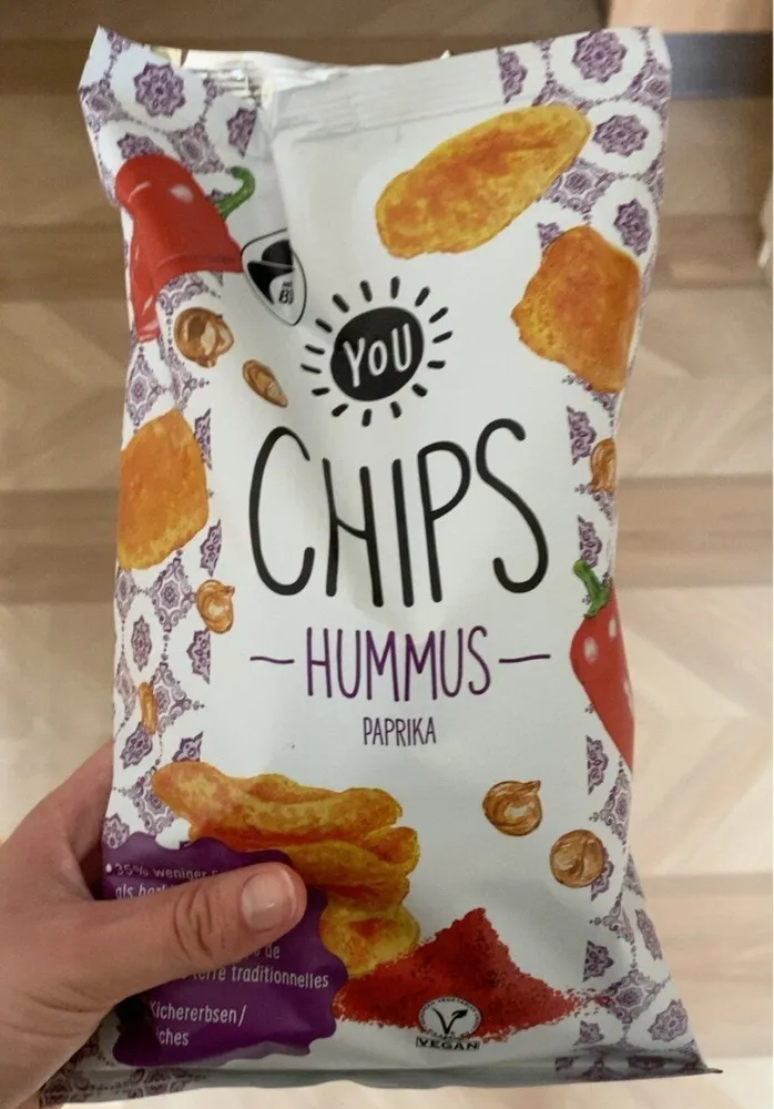 Chips hummus paprika