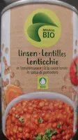 linsen an Tomatensauce