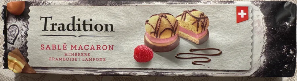 Tradition sablé macaron framboise