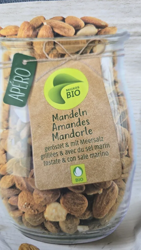 Bio Mandeln geröstet und gesalzen