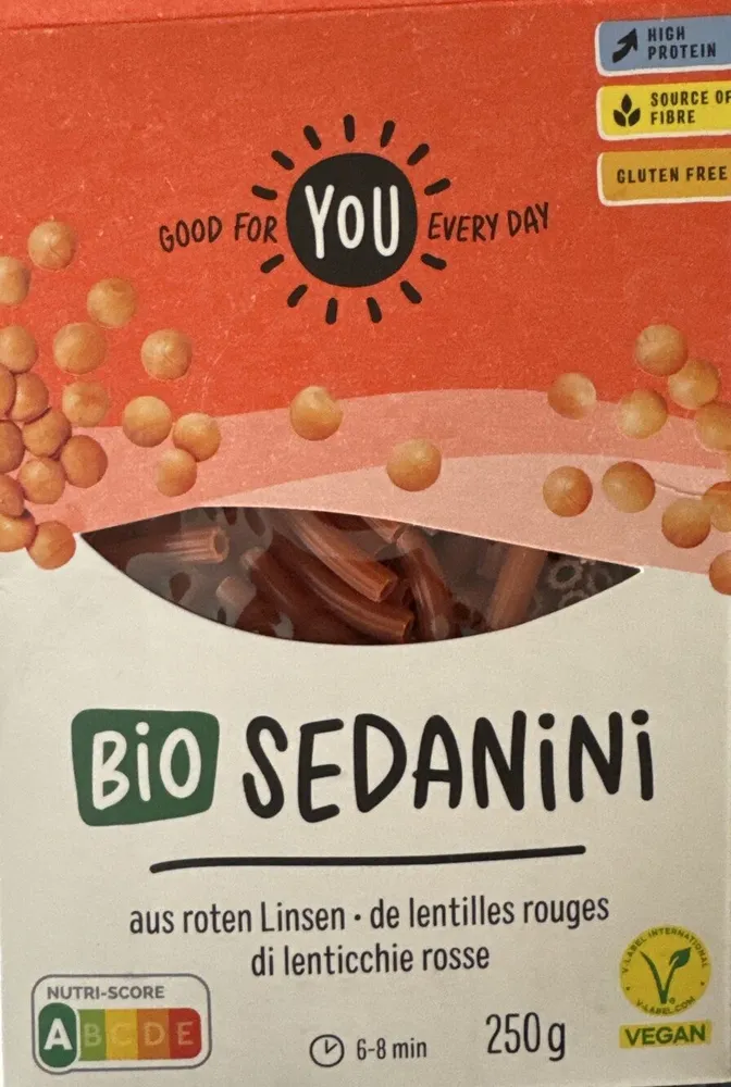 SEDANINI de lentilles rouges