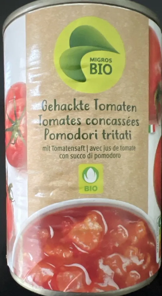 Gehackte Tomaten bio