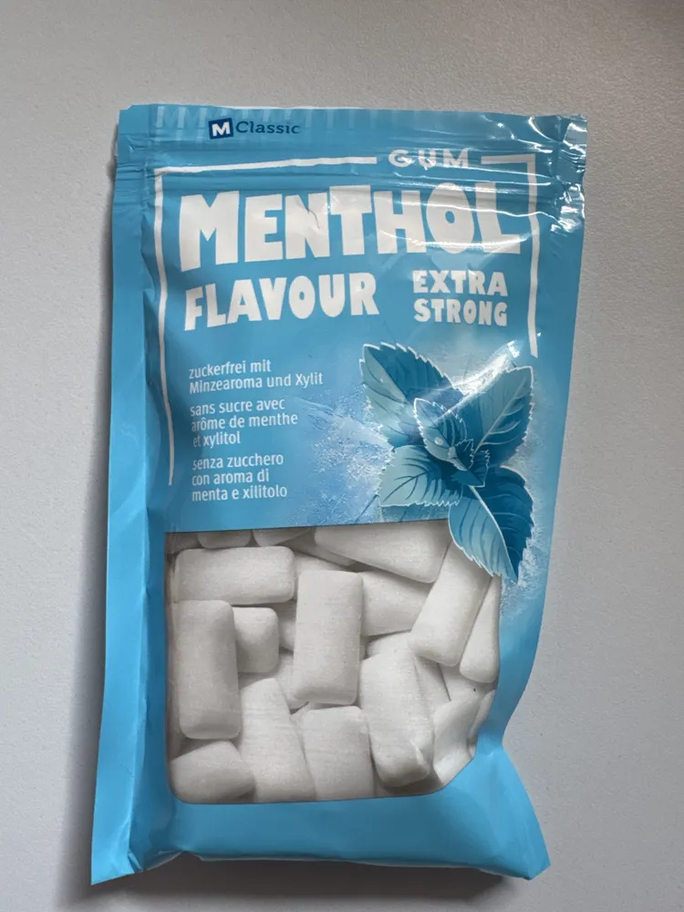 Gum menthol Flavour extra strong