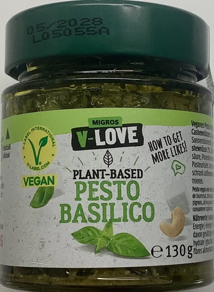 Pesto végane au basilic