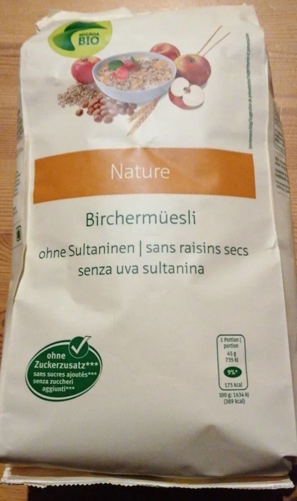 Birchermüesli ohne Sultaninen