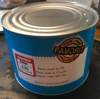 Thon rosé à l'huile