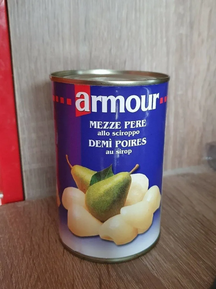 Demi poires au sirop