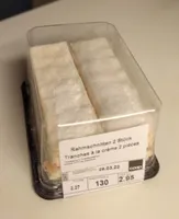 Tranches à la crème