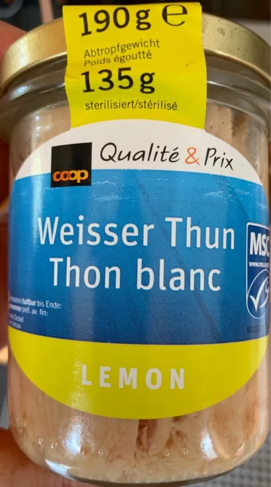 Thon blanc lemon
