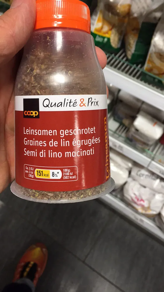 Graines de lin égrugées
