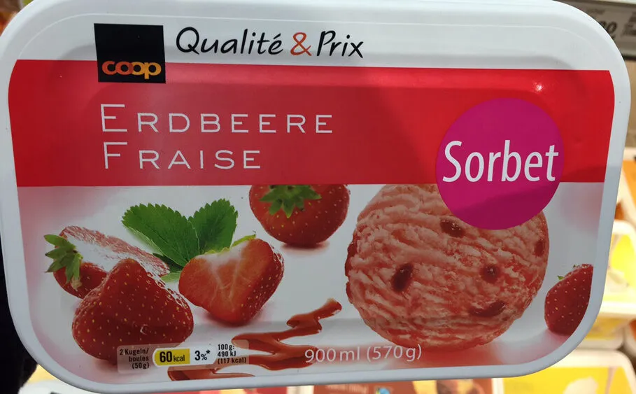 Sorbet à la fraise
