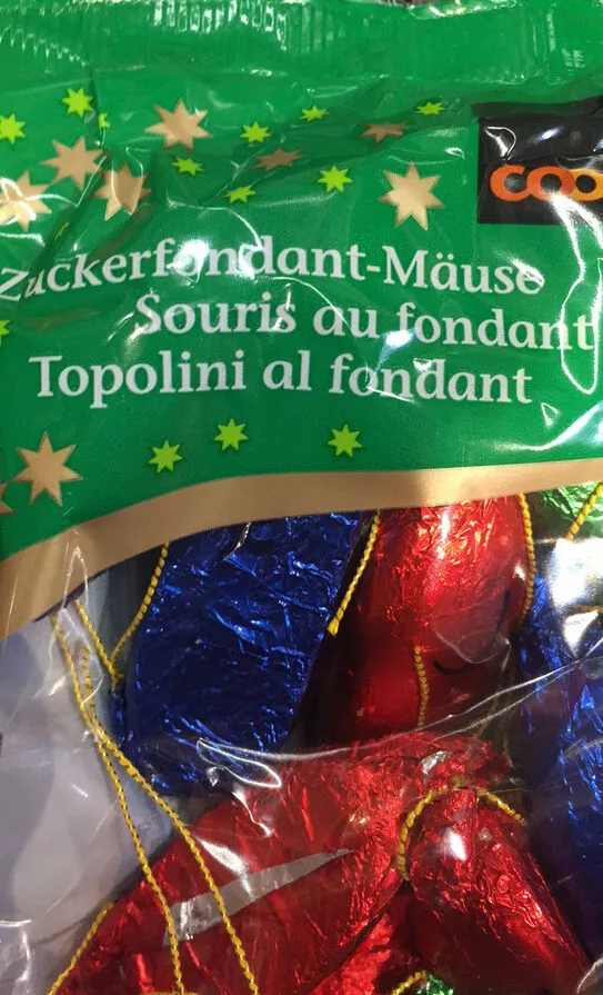Souris au fondant fourrées