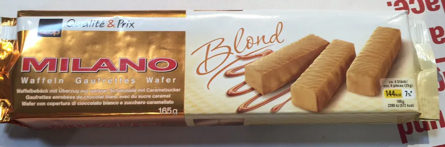 Qualité & Prix Milano Gaufrettes Blond
