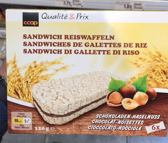 Sandwiches de galettes de riz