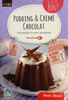 Pudding et creme chocolat