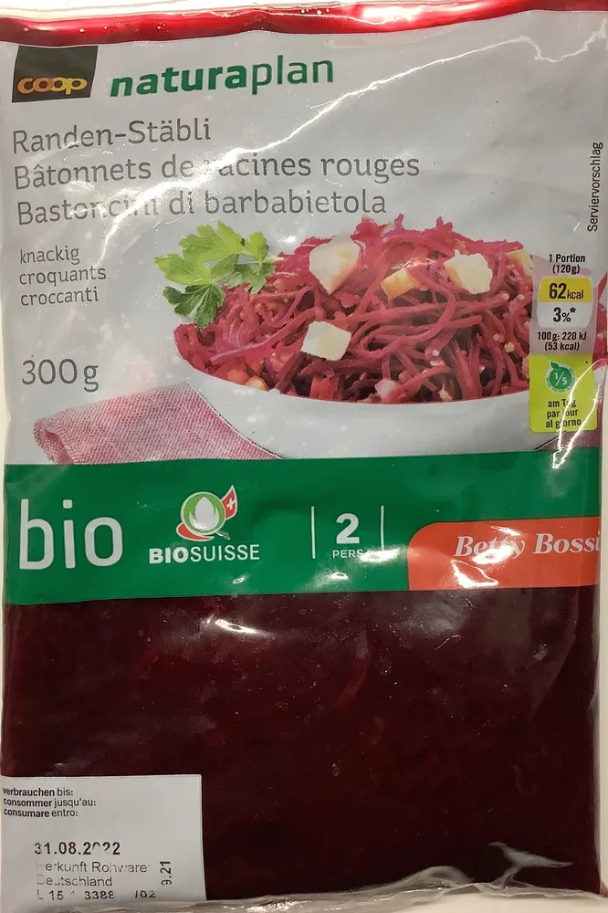 Bâtonnets de racines rouges