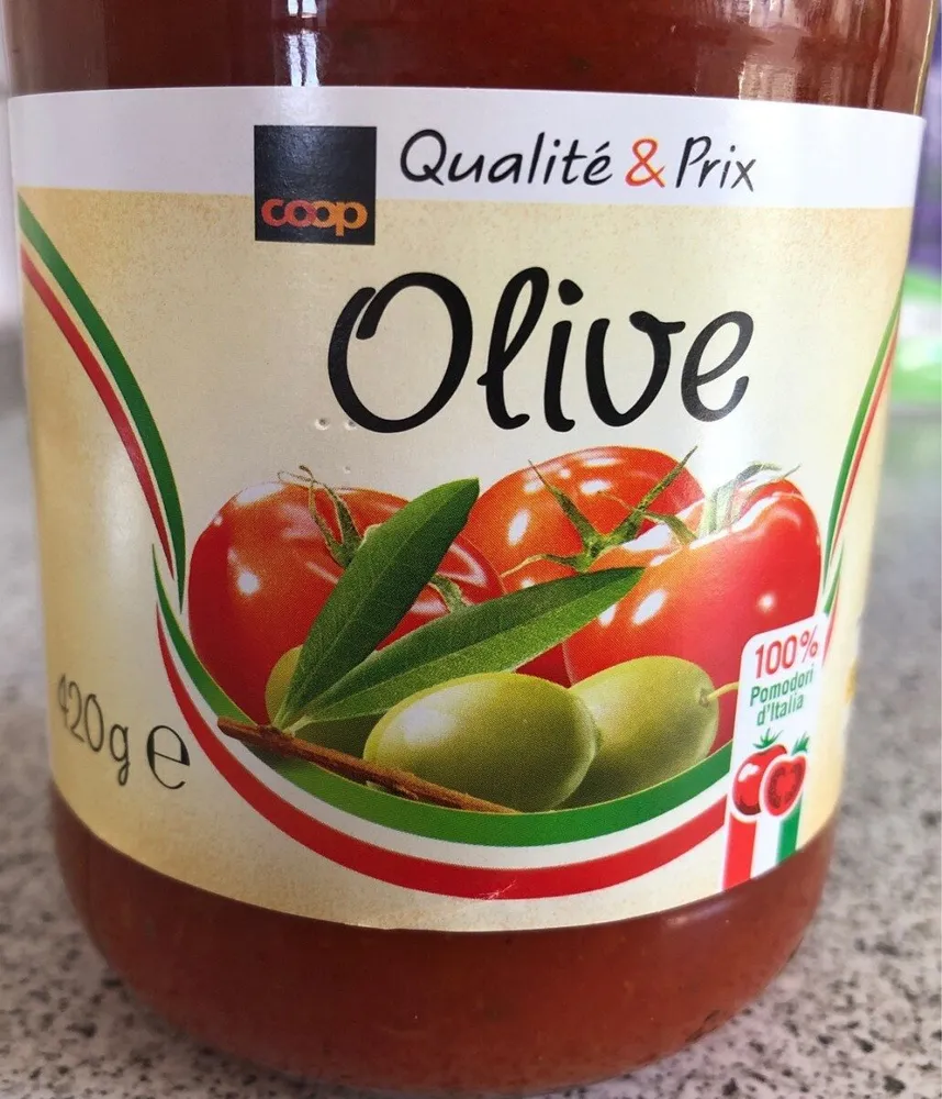 Sauce tomate aux olive