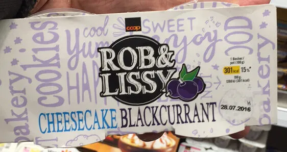 Rob & Lissy Cheesecake Blackcurrant