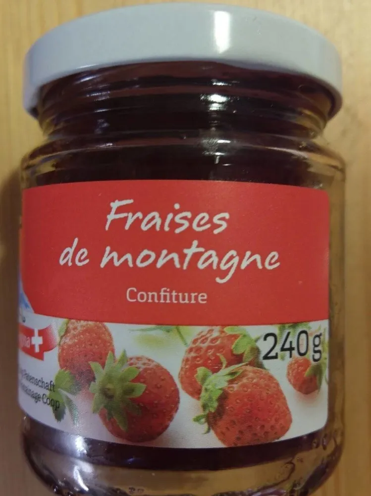 Confiture fraises de montagne