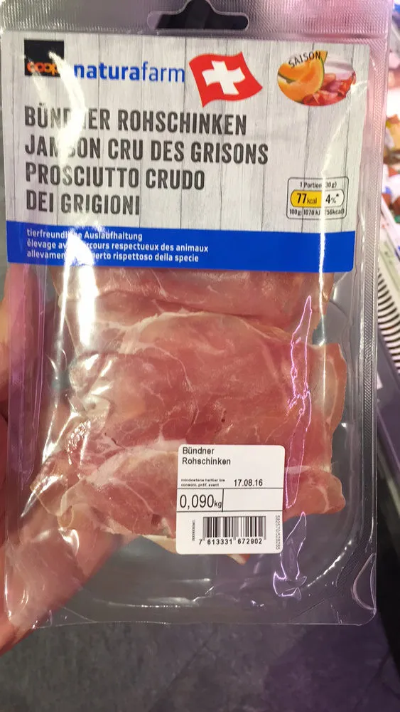 Natuafarm - jambon cru des grisons