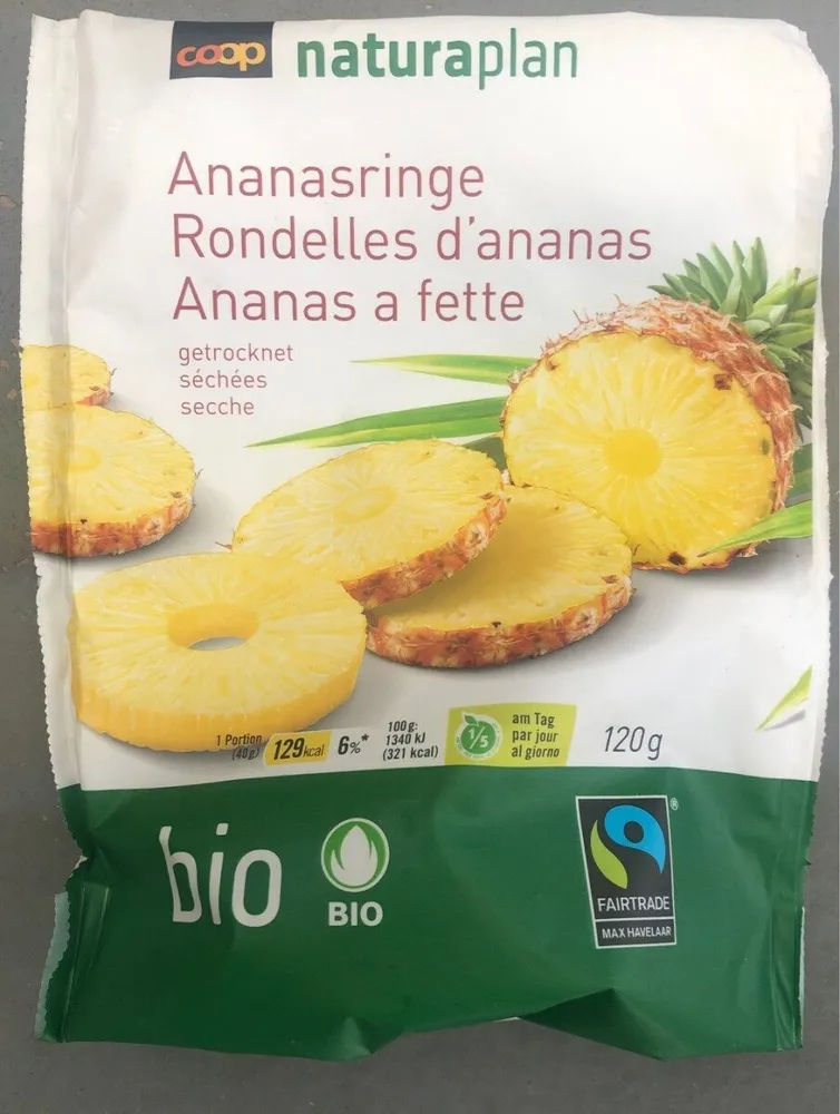 Rondelles d'ananas séchées