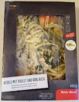 Nouilles et poulet à l'ail des ours
