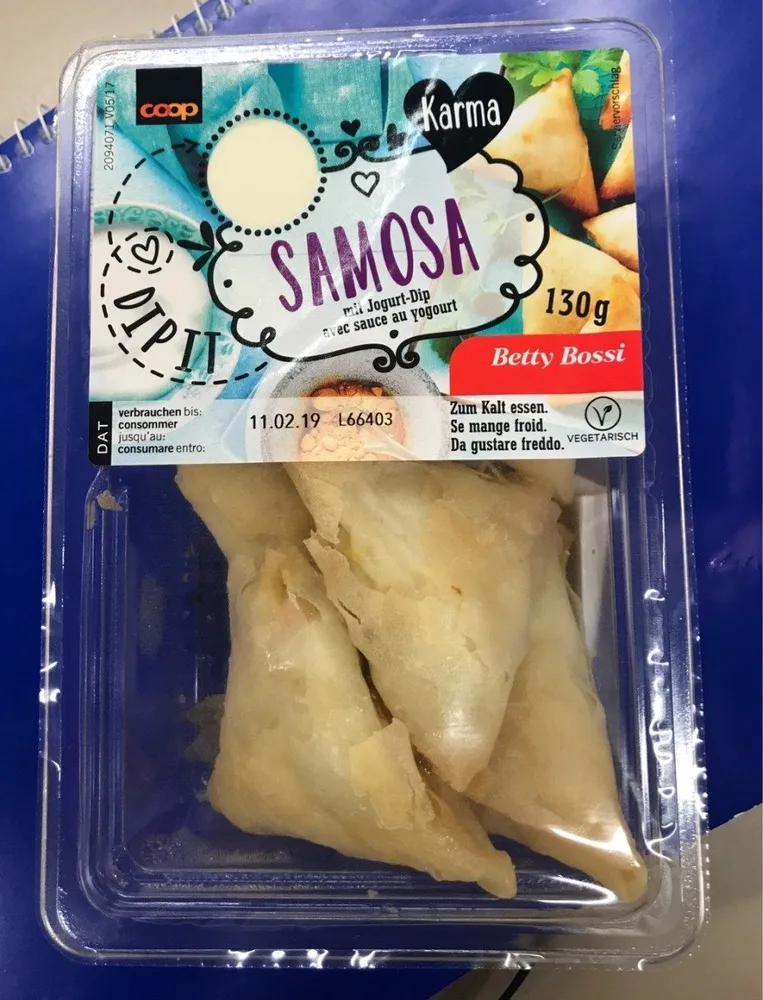 Samosa Mit Jogurt-dip