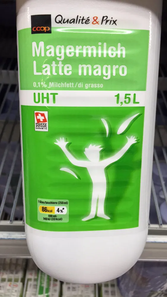 Qualité&Prix : Lait écrémé : 0.1% de matière grasse