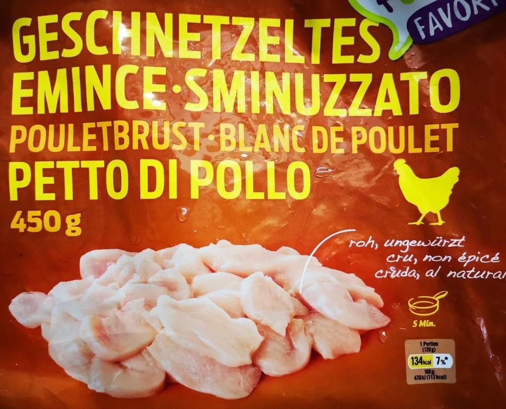 Geschnetzeltes Pouletbrust