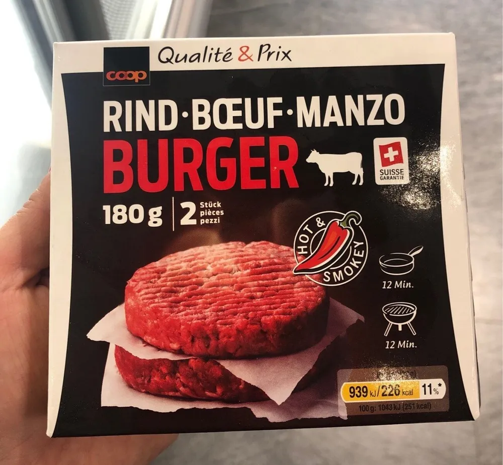 Coop beef burger hot&smokey