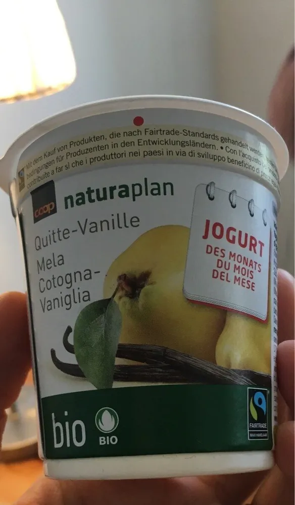 Jogurt du mois coing-vanille