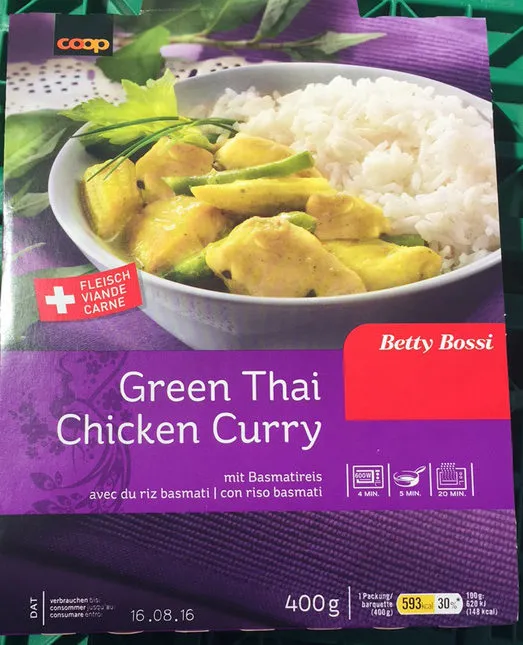 Green thai chicken curry