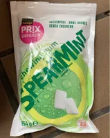 Spearmint chewing gum