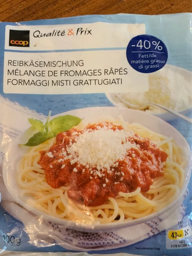 Mélange de fromages râpés