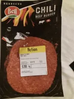 Chili beef burger