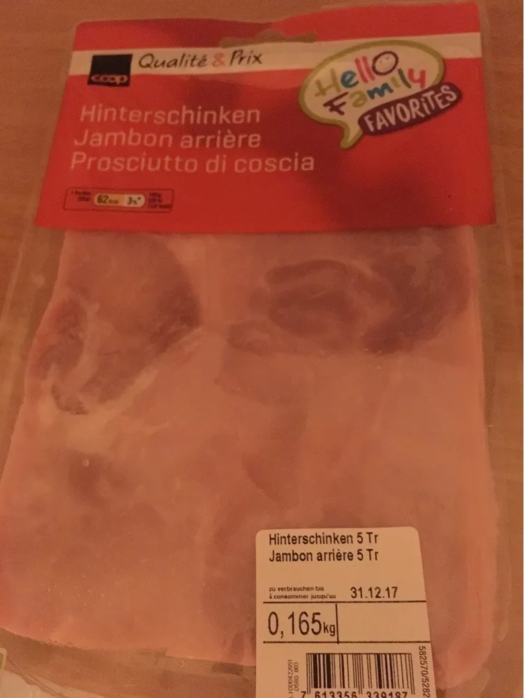Jambon Arrière