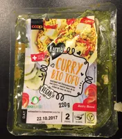 Curry Bio Tofu mariniert mit Kokosnusscreme